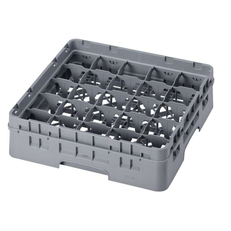 25 Compartment Grey Color Glass Rack - Hospitality Town